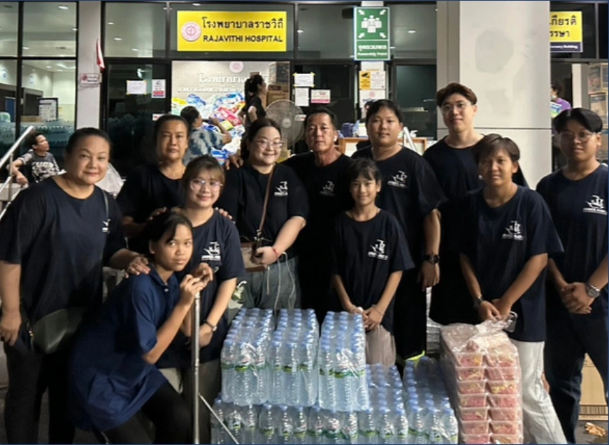 สนับสนุนอาหารและเครื่องดื่ม ให้กับผู้ช่วยเหลือและผู้ประสบภัยแผ่นดินไหว 2568